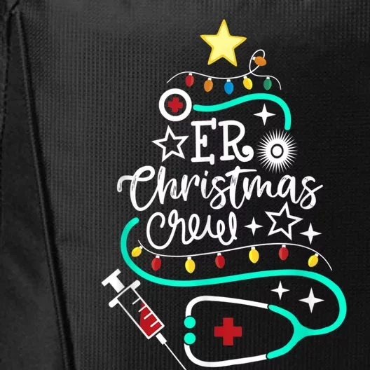 ER Christmas Crew Emergency Room Nurse ER Techs Secretary City Backpack