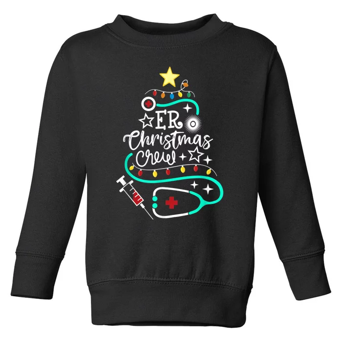 ER Christmas Crew Emergency Room Nurse ER Techs Secretary Toddler Sweatshirt