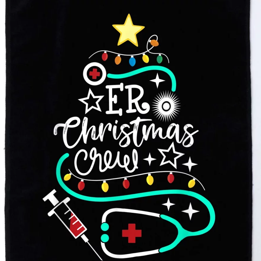 ER Christmas Crew Emergency Room Nurse ER Techs Secretary Platinum Collection Golf Towel