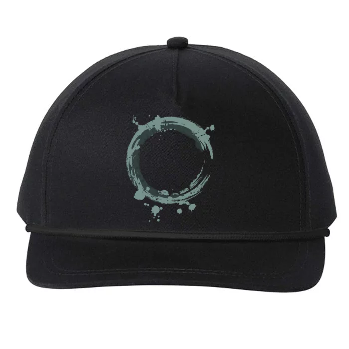 Enso Circle Cool Gift Zen Circle Cool Gift Buddhism Yoga Spiritual Karma Gift Snapback Five-Panel Rope Hat