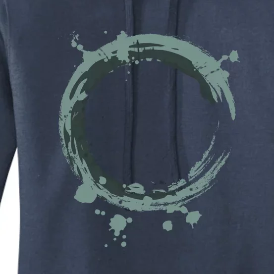 Enso Circle Cool Gift Zen Circle Cool Gift Buddhism Yoga Spiritual Karma Gift Women's Pullover Hoodie