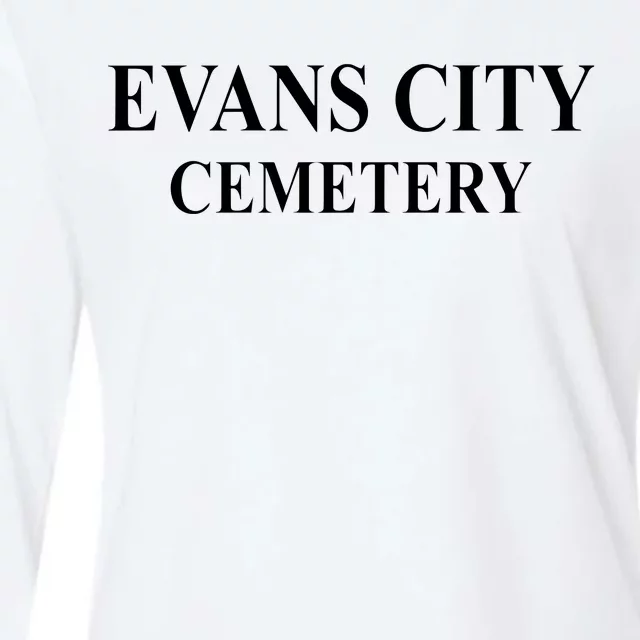 Evans City Cemetery Womens Cotton Relaxed Long Sleeve T-Shirt