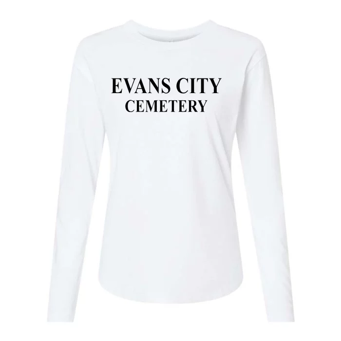 Evans City Cemetery Womens Cotton Relaxed Long Sleeve T-Shirt