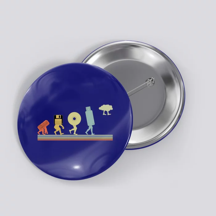 Evolution Cloud Coding Programming Great Gift Button