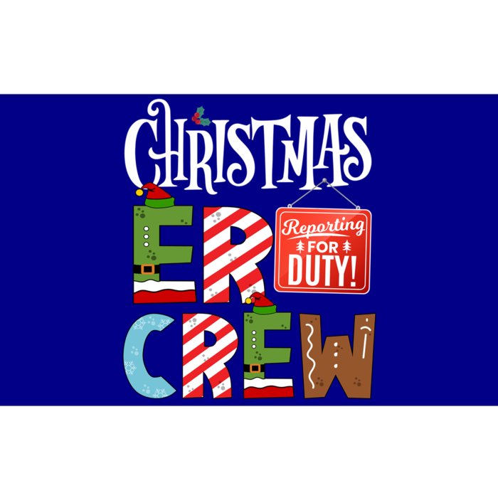 Er Christmas Crew Emergency Room Nurse Er Tech And Secretary Gift Bumper Sticker