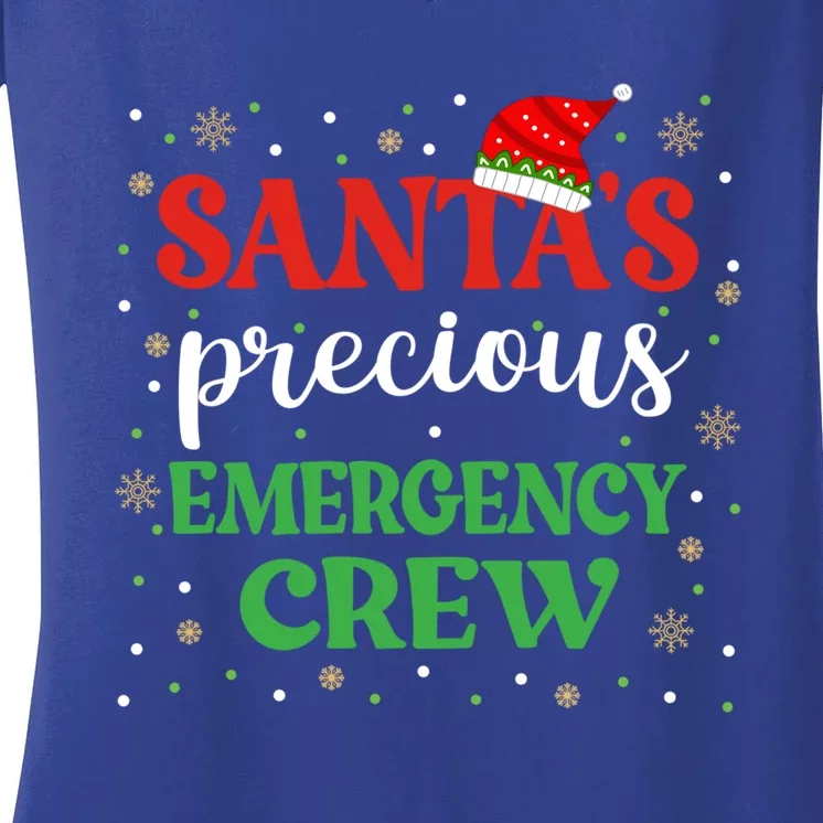 Emergency Crew Christmas Er Nurse Xmas Cute Er Tech Meaningful Gift Women's V-Neck T-Shirt