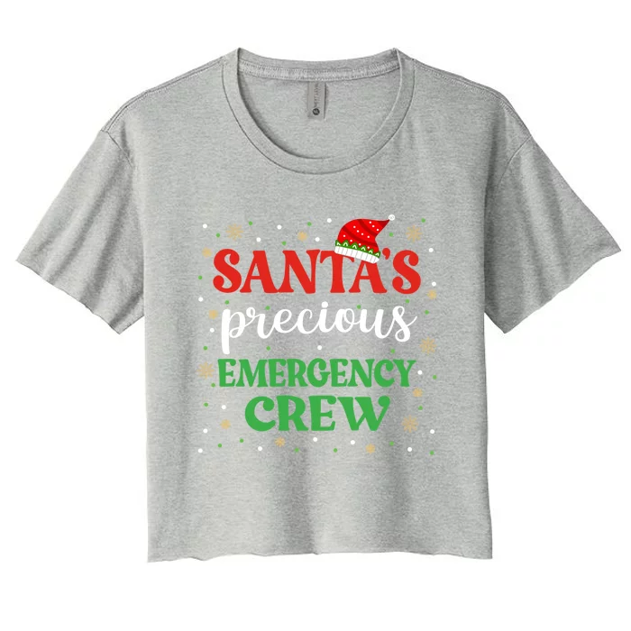 Emergency Crew Christmas Er Nurse Xmas Cute Er Tech Meaningful Gift Women's Crop Top Tee