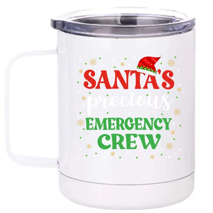 Emergency Crew Christmas Er Nurse Xmas Cute Er Tech Meaningful Gift Front & Back 12oz Stainless Steel Tumbler Cup