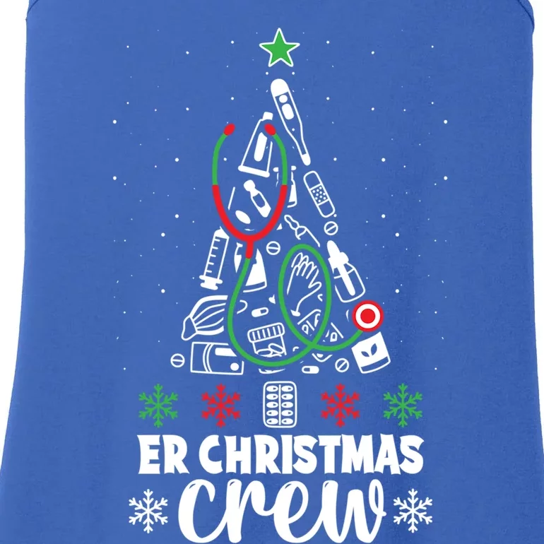 Er Christmas Crew Tree Christmas Emergency Room Nurse Funny Gift Ladies Essential Tank