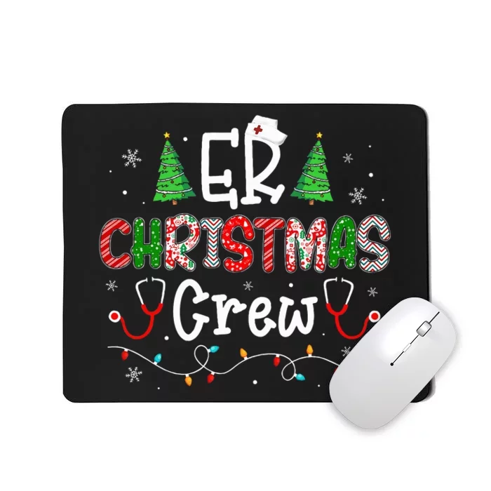 ER Christmas Crew Emergency Room Nurse ER Techs Secretary Mousepad