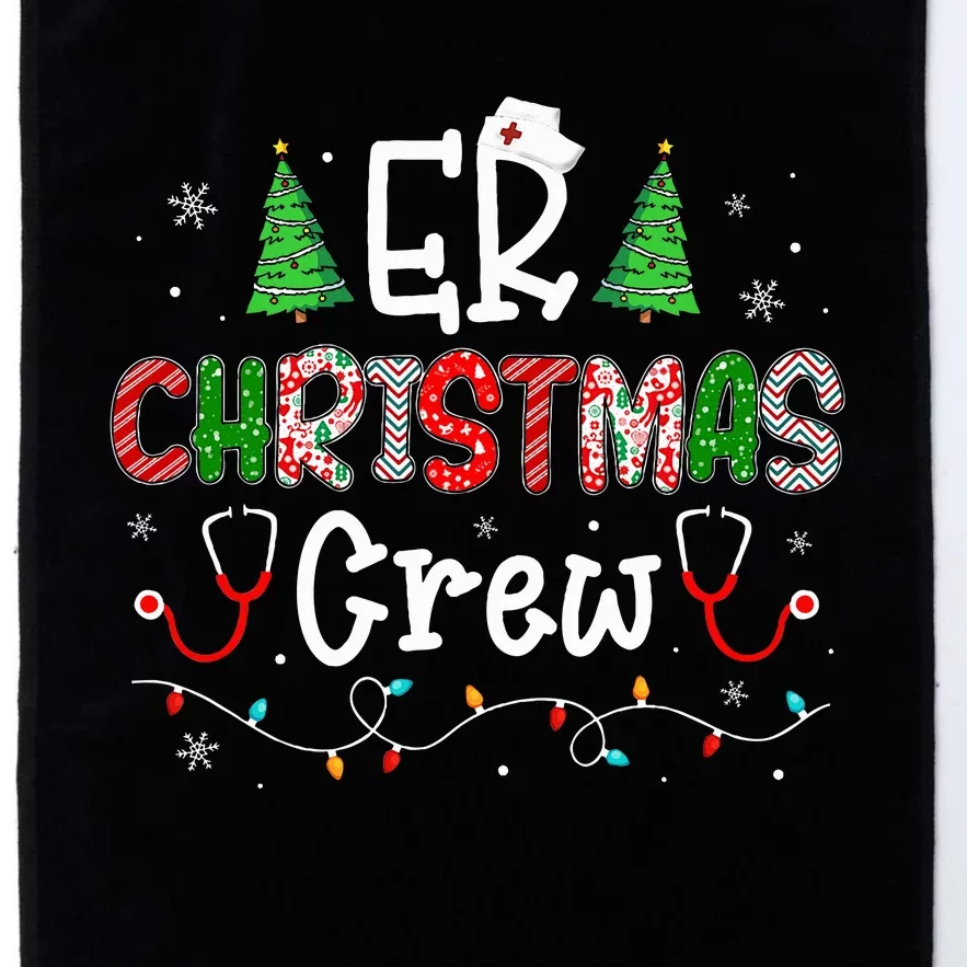 ER Christmas Crew Emergency Room Nurse ER Techs Secretary Platinum Collection Golf Towel