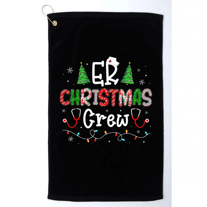 ER Christmas Crew Emergency Room Nurse ER Techs Secretary Platinum Collection Golf Towel