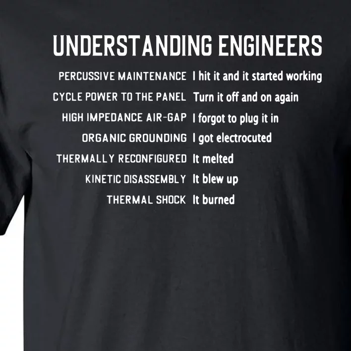 Engineering Computer Civil Understanding Engineers Tall T-Shirt