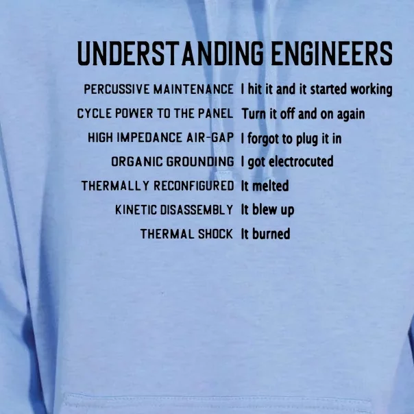 Engineering Computer Civil Understanding Engineers Unisex Surf Hoodie