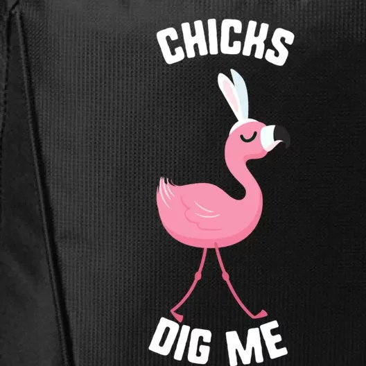 Easter Chicks Dig Me Flamingo Bunny Spring Egg Gift City Backpack