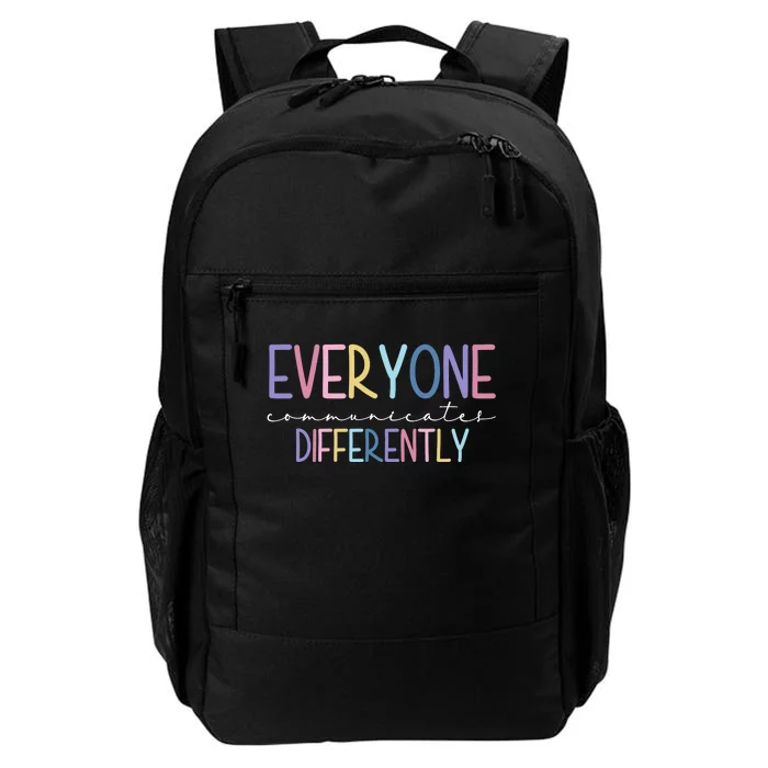 Everyone Communicates Differently Colorful Daily Commute Backpack