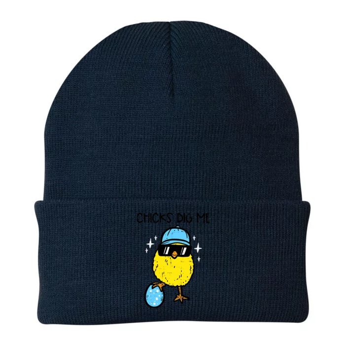 Easter Chicks Dig Me Cute Boy Teens Knit Cap Winter Beanie