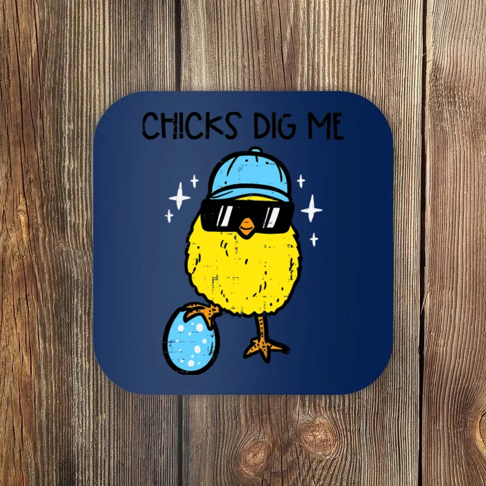 Easter Chicks Dig Me Cute Boy Teens Coaster