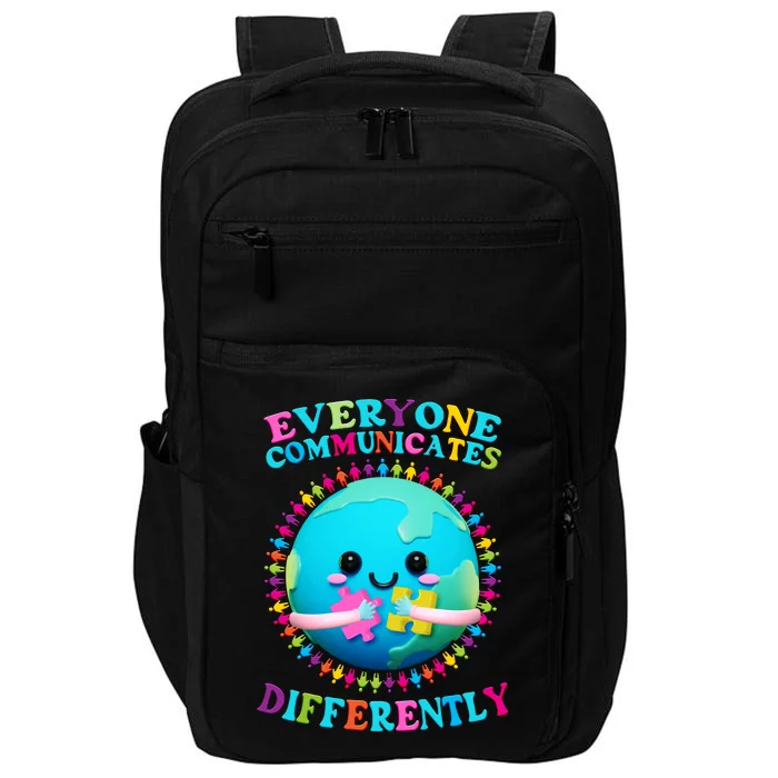 Everyone Communicated Differently Autism Awareness Acceptance Impact Tech Backpack