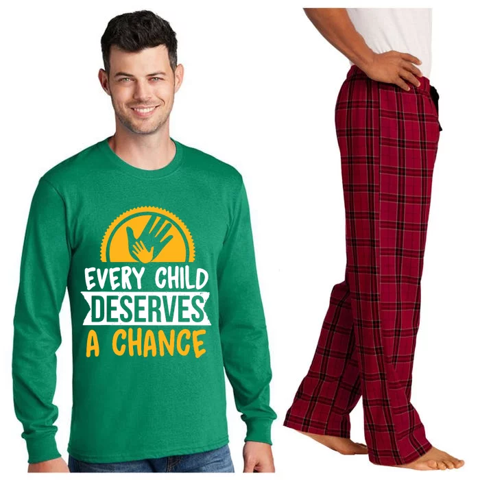 Every Child Deserves A Chance Long Sleeve Pajama Set