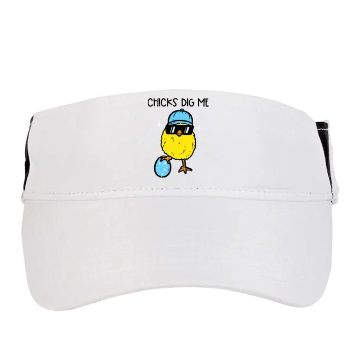 Easter Chicks Dig Me Cute Boy Teens Adult Drive Performance Visor