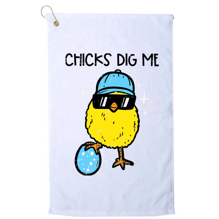 Easter Chicks Dig Me Cute Boy Teens Platinum Collection Golf Towel