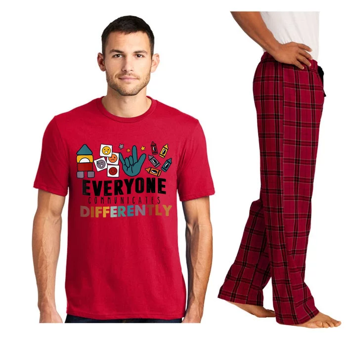 Everyone Communicate Differently Autism Awareness Month SPED Pajama Set