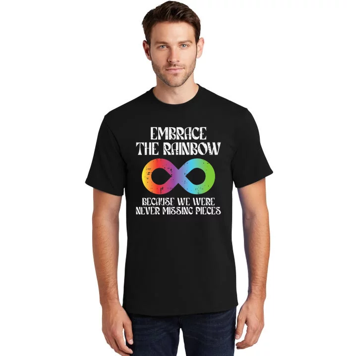 Everyone Communicate Differently ASD Autism Tall T-Shirt