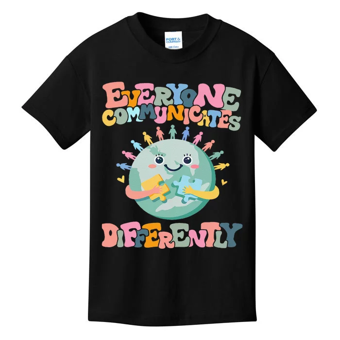 Everyone Communicates Differently Funny Kids T-Shirt