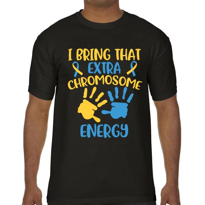 Extra Chromosome Down Syndrome Funny Trisomy 21 Comfort Colors T-Shirt