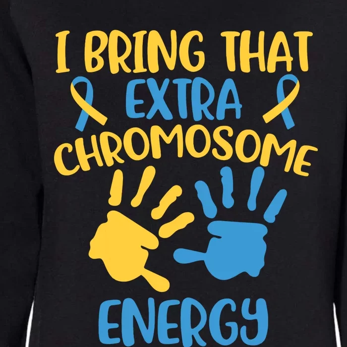 Extra Chromosome Down Syndrome Funny Trisomy 21 Womens California Wash Sweatshirt