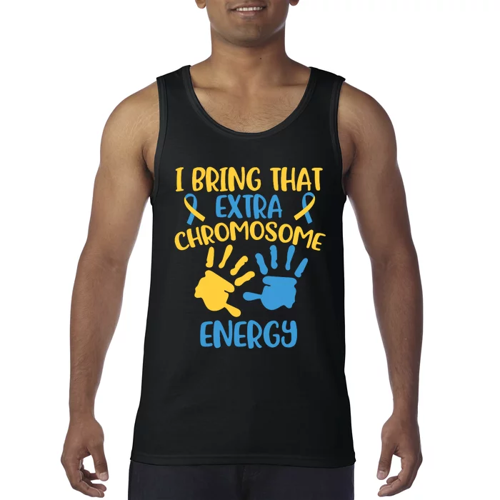 Extra Chromosome Down Syndrome Funny Trisomy 21 Tank Top