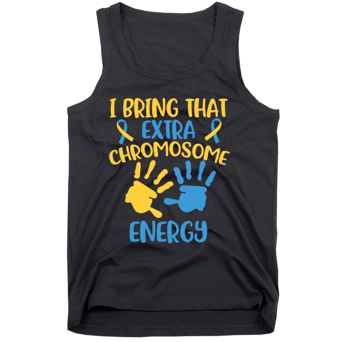 Extra Chromosome Down Syndrome Funny Trisomy 21 Tank Top