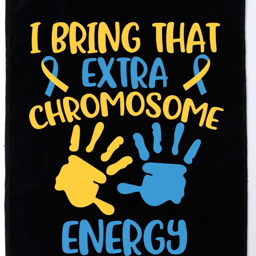 Extra Chromosome Down Syndrome Funny Trisomy 21 Platinum Collection Golf Towel