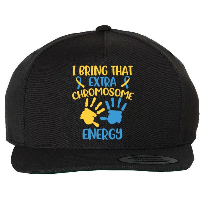 Extra Chromosome Down Syndrome Funny Trisomy 21 Wool Snapback Cap