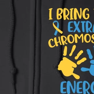 Extra Chromosome Down Syndrome Funny Trisomy 21 Full Zip Hoodie