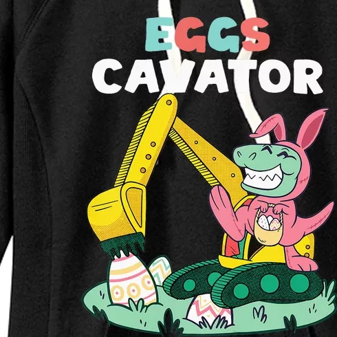 Eggs Cavator Easter Bunny Excavator Cute Women's Fleece Hoodie