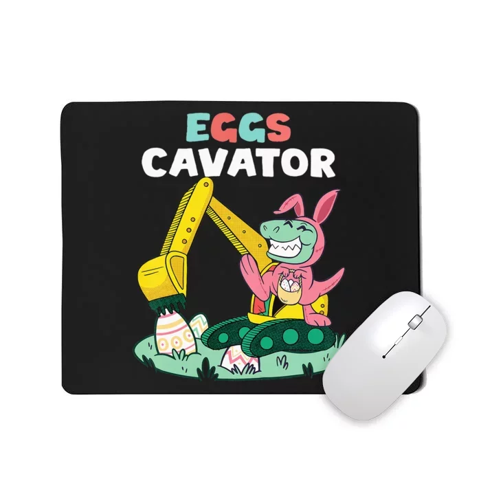 Eggs Cavator Easter Bunny Excavator Cute Mousepad