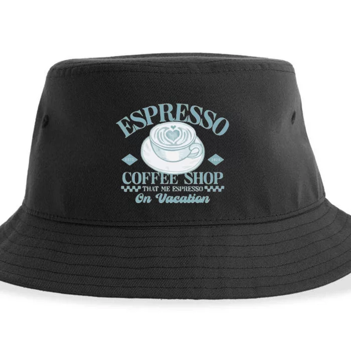 Espresso Coffee Sustainable Bucket Hat