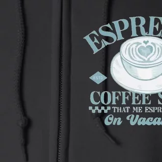 Espresso Coffee Full Zip Hoodie