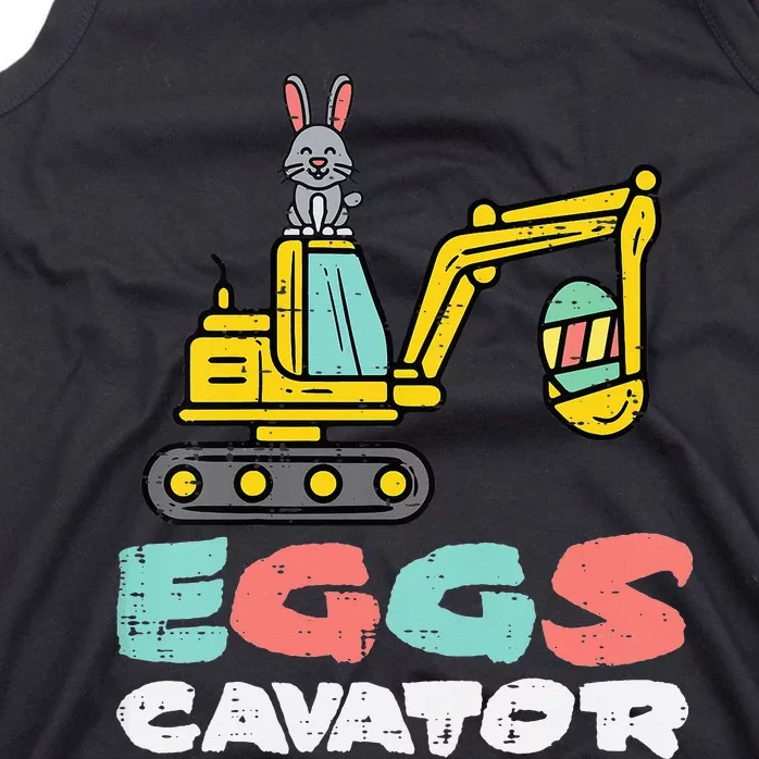 Eggs Cavator Easter Bunny Excavator Cute Tank Top