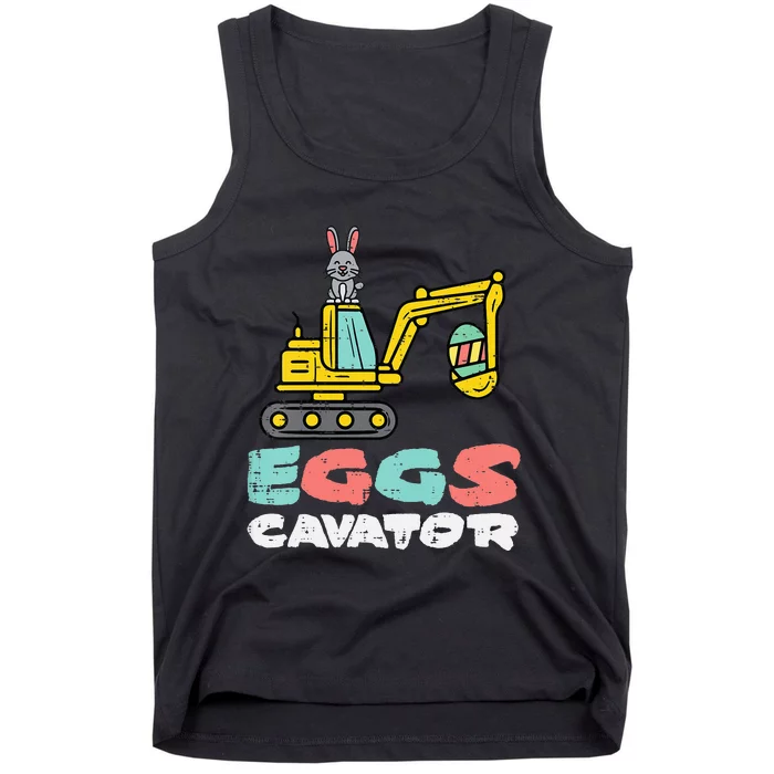 Eggs Cavator Easter Bunny Excavator Cute Tank Top