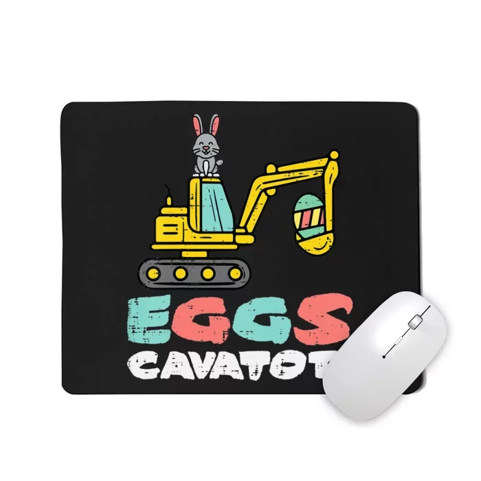 Eggs Cavator Easter Bunny Excavator Mousepad