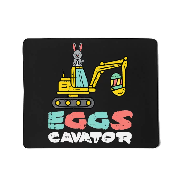 Eggs Cavator Easter Bunny Excavator Mousepad