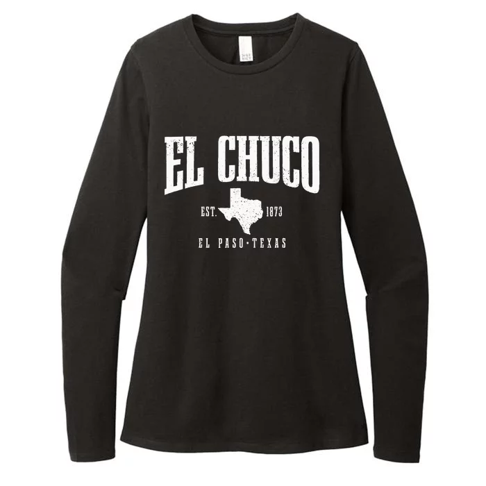 El Chuco El Paso Texas Pride Vintage Est. 1873 Womens CVC Long Sleeve Shirt