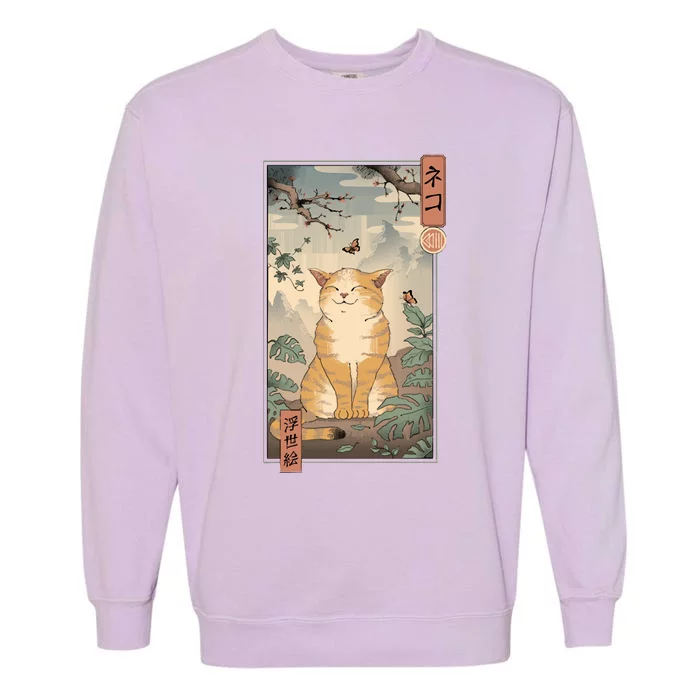 Edo Cat Garment-Dyed Sweatshirt