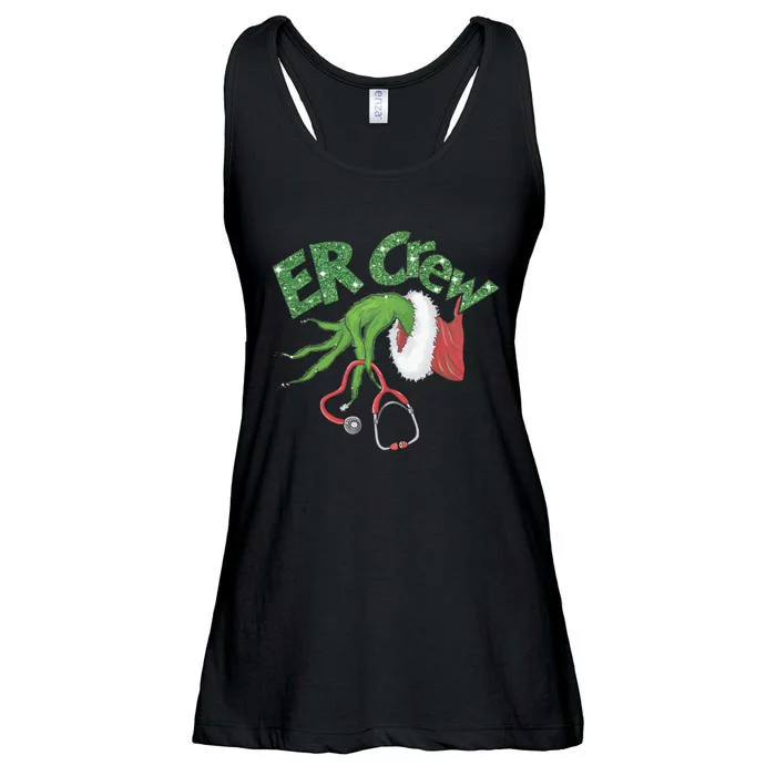 Er Crew Emergency Room Nurse Christmas Ladies Essential Flowy Tank