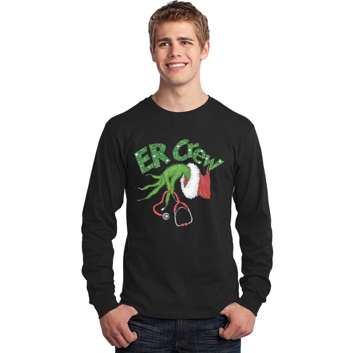 Er Crew Emergency Room Nurse Christmas Tall Long Sleeve T-Shirt