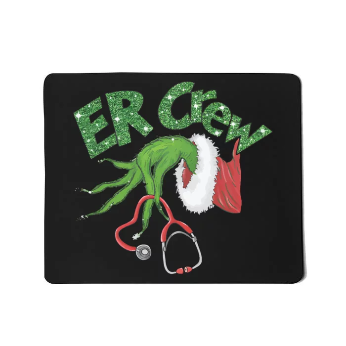 Er Crew Emergency Room Nurse Christmas Mousepad