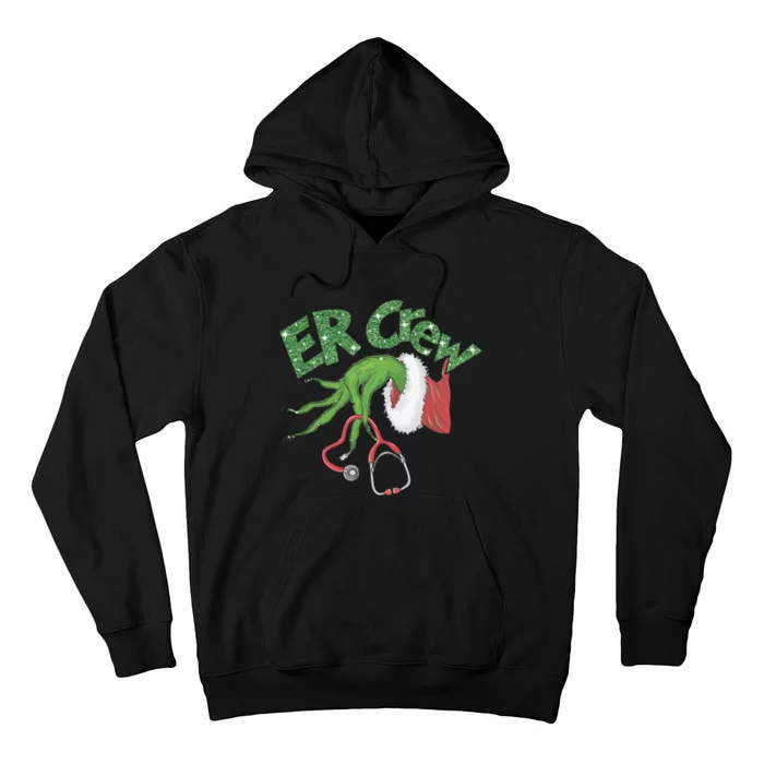 Er Crew Emergency Room Nurse Christmas Tall Hoodie